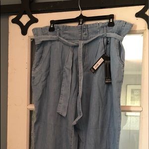 d. jeans High Waist Belted Paperbag Trouser Sz 14